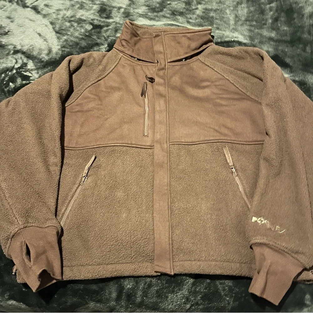 POPFLEX Find your inner fleece jacket in Chocolate - Picture 4 of 13